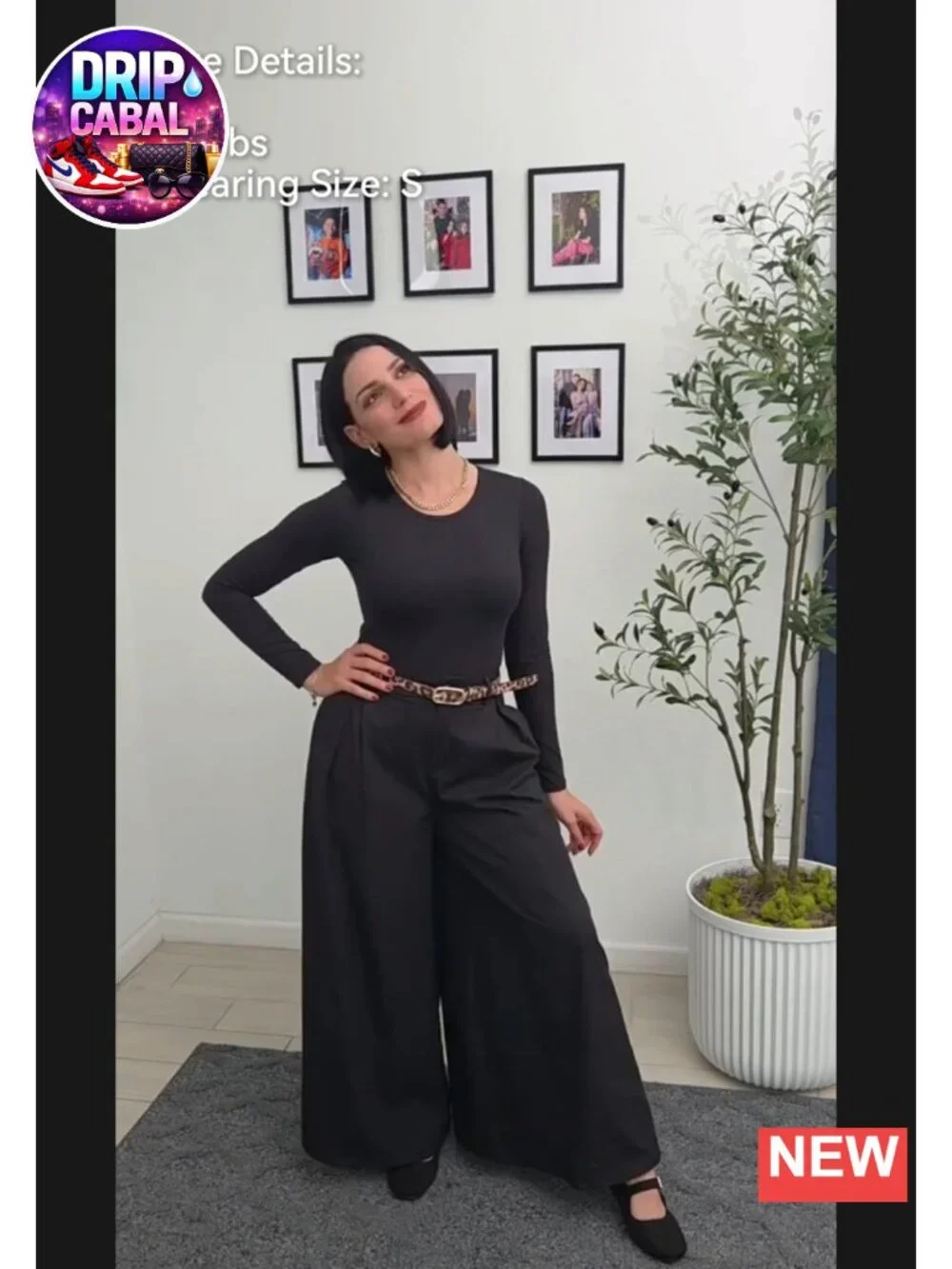 Wide Leg Palazzo Pants High Waisted Work Pants with Pockets